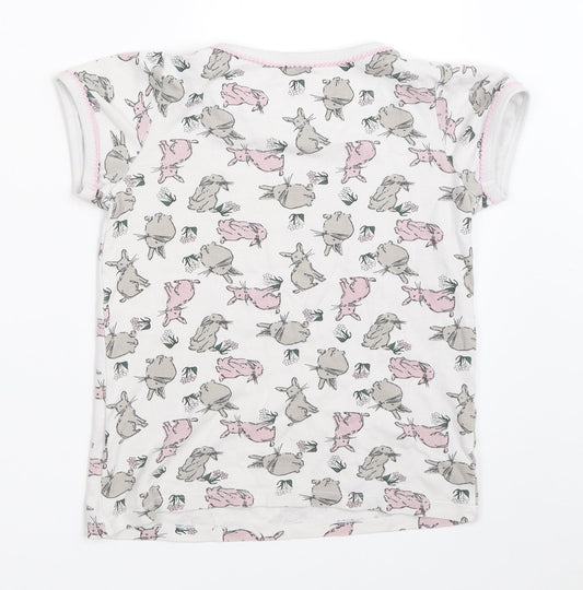 Lily & Dan Girls Grey Basic T-Shirt Size 7-8 Years