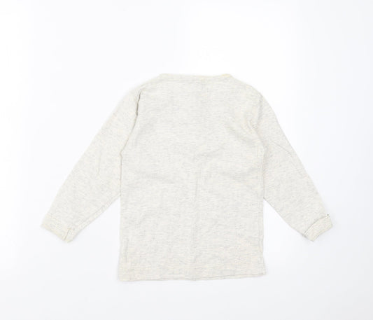 The Trader Jeans Company Boys Ivory Basic T-Shirt Size 5 Years