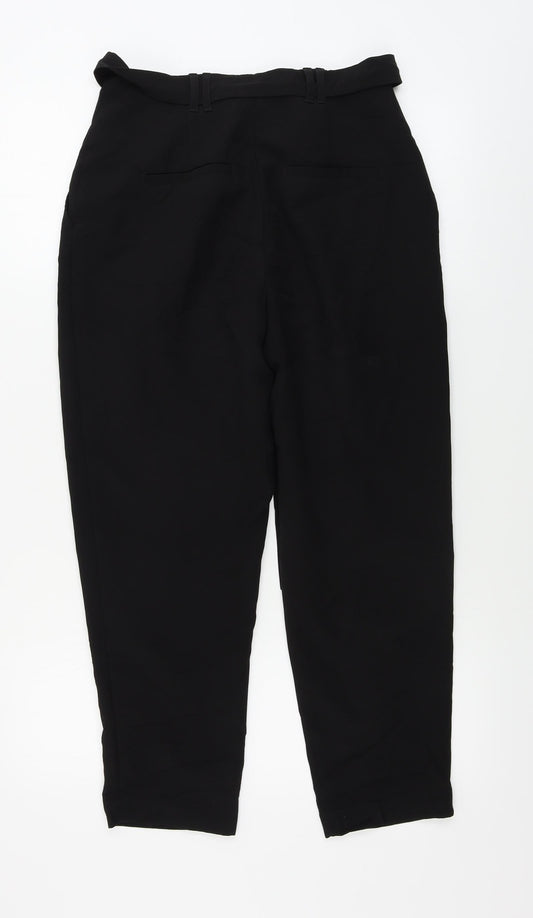 New Look Womens Black Trousers Size 8 L24 in