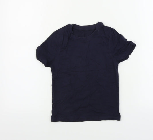 George Boys Blue Basic T-Shirt Size 4-5 Years