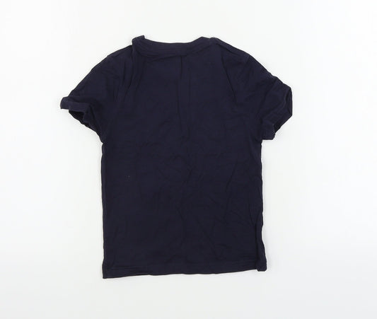 George Boys Blue Basic T-Shirt Size 4-5 Years