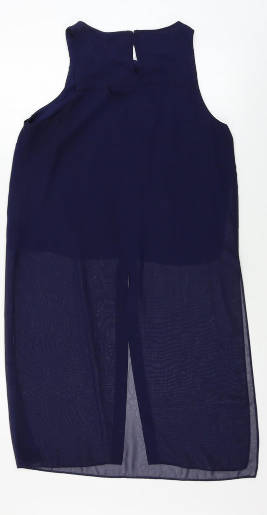 Womens UK Size 12 Matalan Blue Basic Blouse