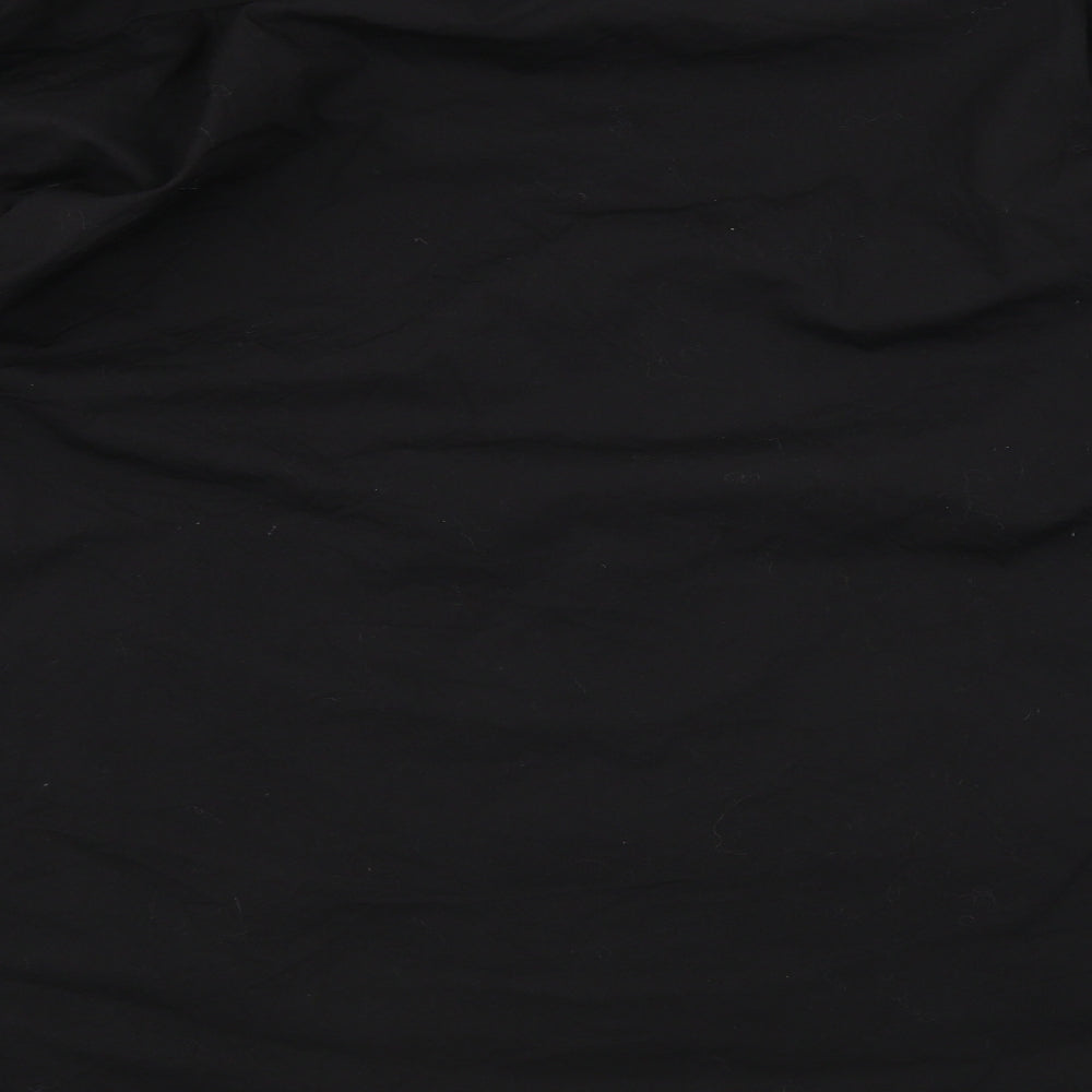 Mens UK Size 17 colin ross Black Button-Up Long Sleeve Casual Shirt
