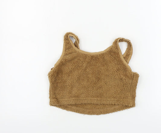 shein Womens Brown Basic T-Shirt Size S