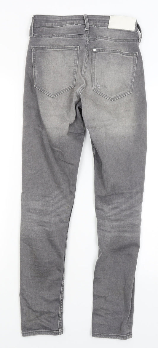 H&M Mens Grey Skinny Jeans Size 26 in L27 in