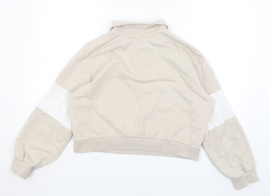 Womens UK Size S Divided Beige Pullover Jumper