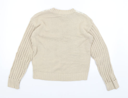 Chelsea Girl Womens Beige Pullover Jumper Size 10