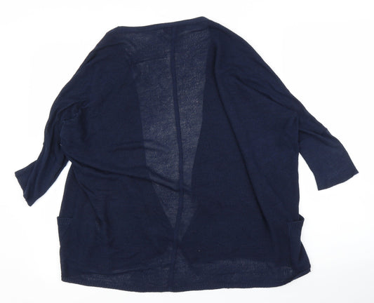 Derhy Womens Blue Cardigan Jumper Size S