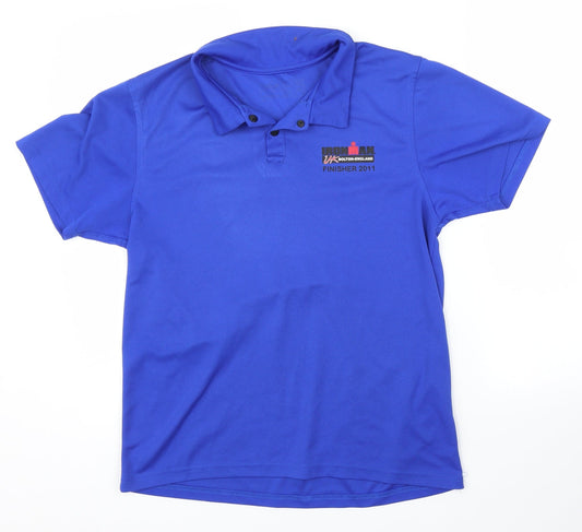 Preworn Mens Blue Basic Polo Size M