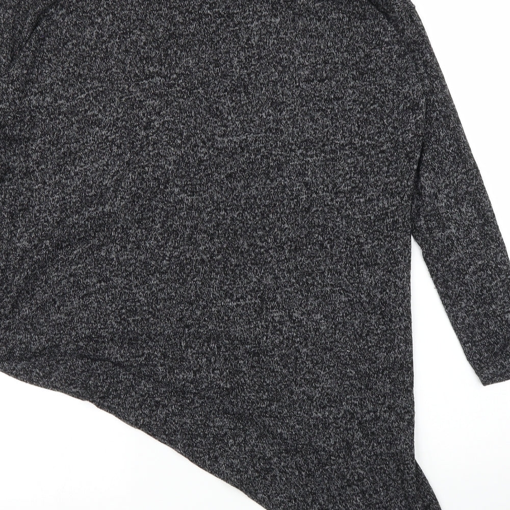 Womens UK Size 8 River Island Grey Basic Blouse