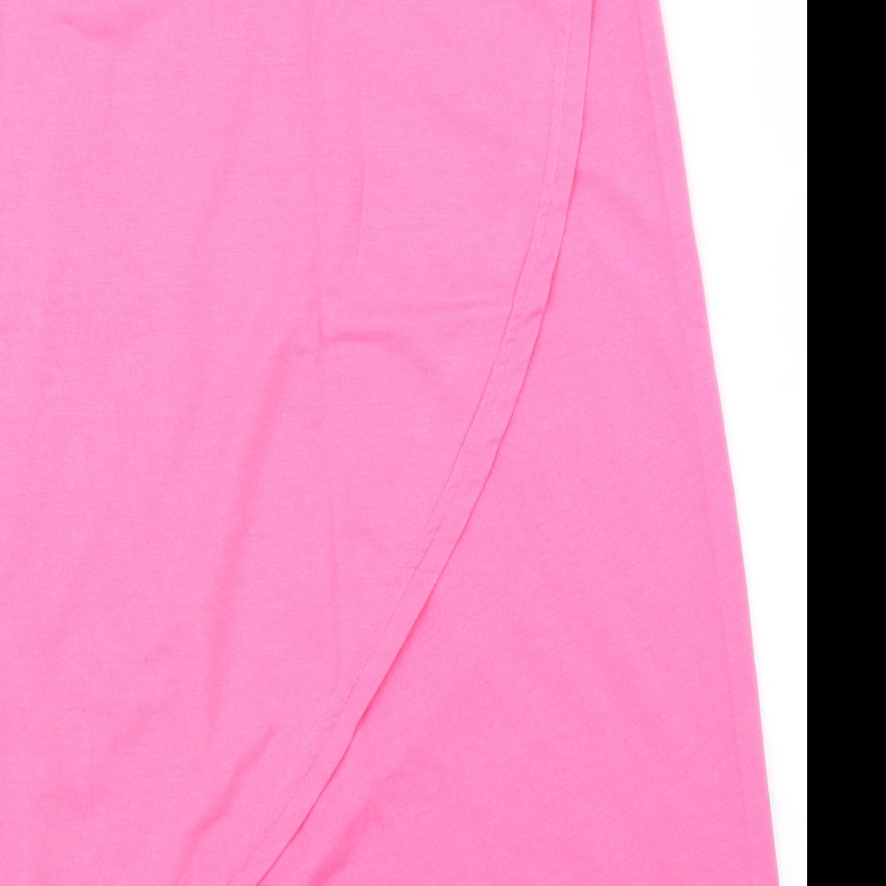 Brand and care label for ASOS women’s pink straight & pencil skirt, size S, - team bride