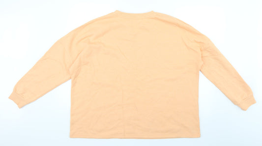 Papaya Mens Orange Pullover Jumper Size XL