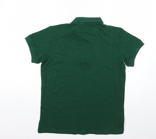 juishden Mens Green Polo Size M