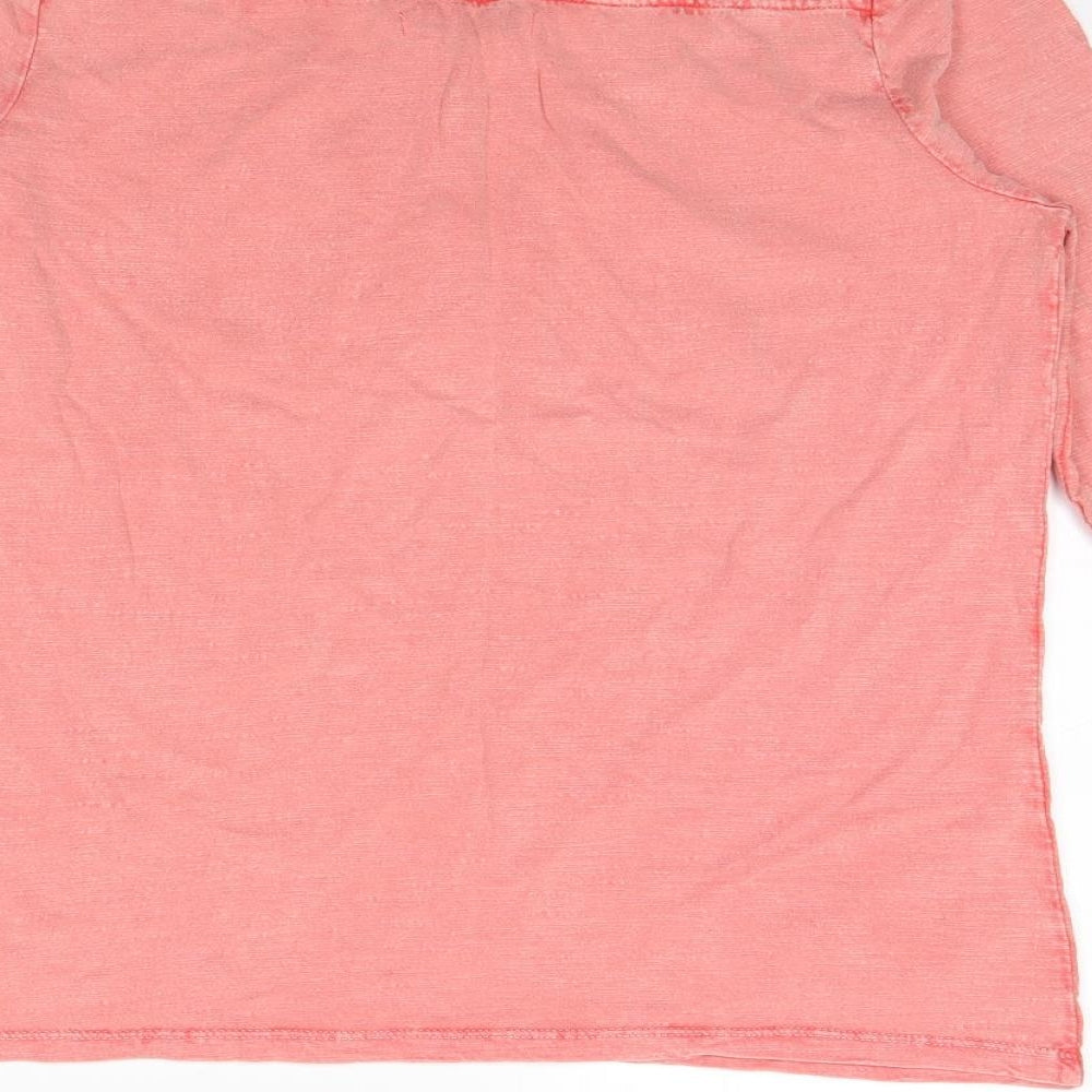 George Womens Pink Basic Blouse Size 10