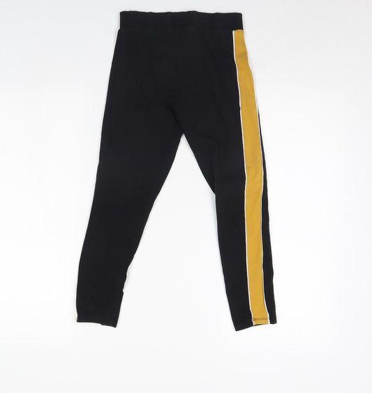 Candy Couture Girls Black Capri Trousers Size 9 Years