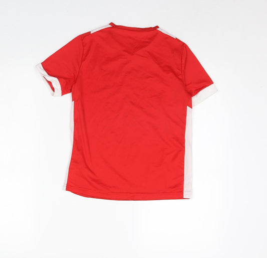 Kipsta Boys Red Basic T-Shirt Size 10 Years