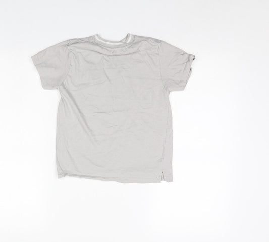 Primark Boys Grey Basic T-Shirt Size 7 Years - nyc