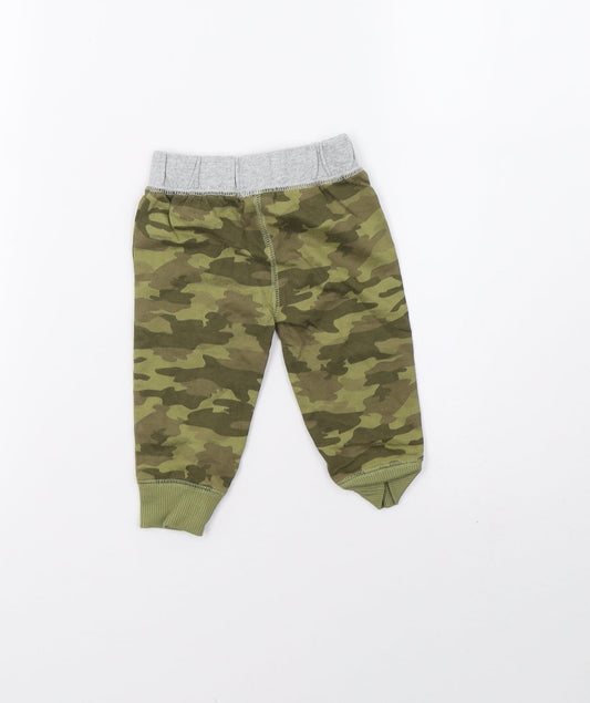 carters Baby Green Camouflage Sweatpants Trousers Size 6-9 Months