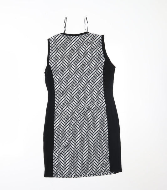 Select Womens Black Chevron Mini Size 12