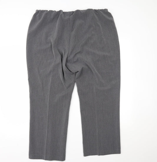 Bonmarché Womens Grey Trousers Size 20 L24 in