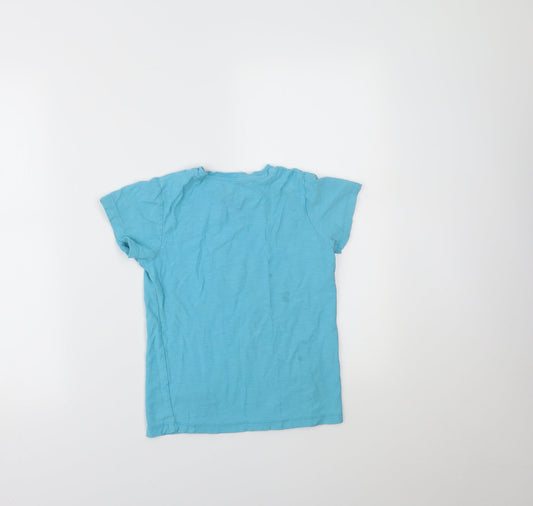 Matalan Girls Blue Basic T-Shirt Size 8 Years