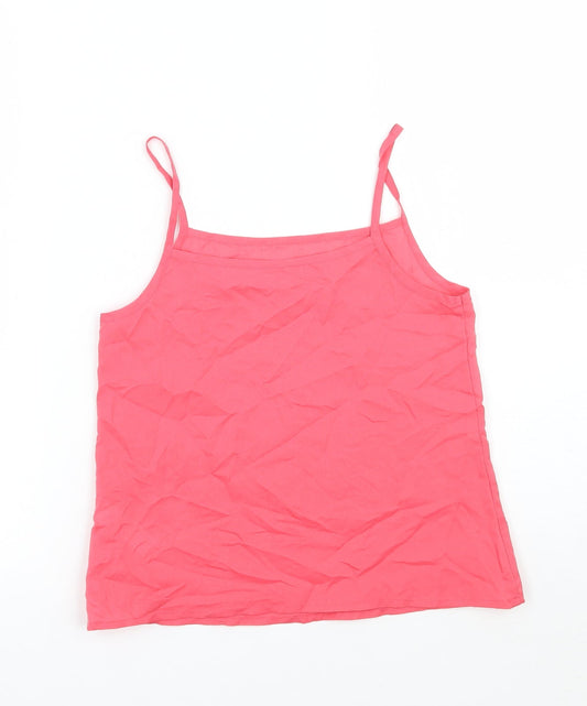 George Girls Pink Basic Tank Size 8-9 Years