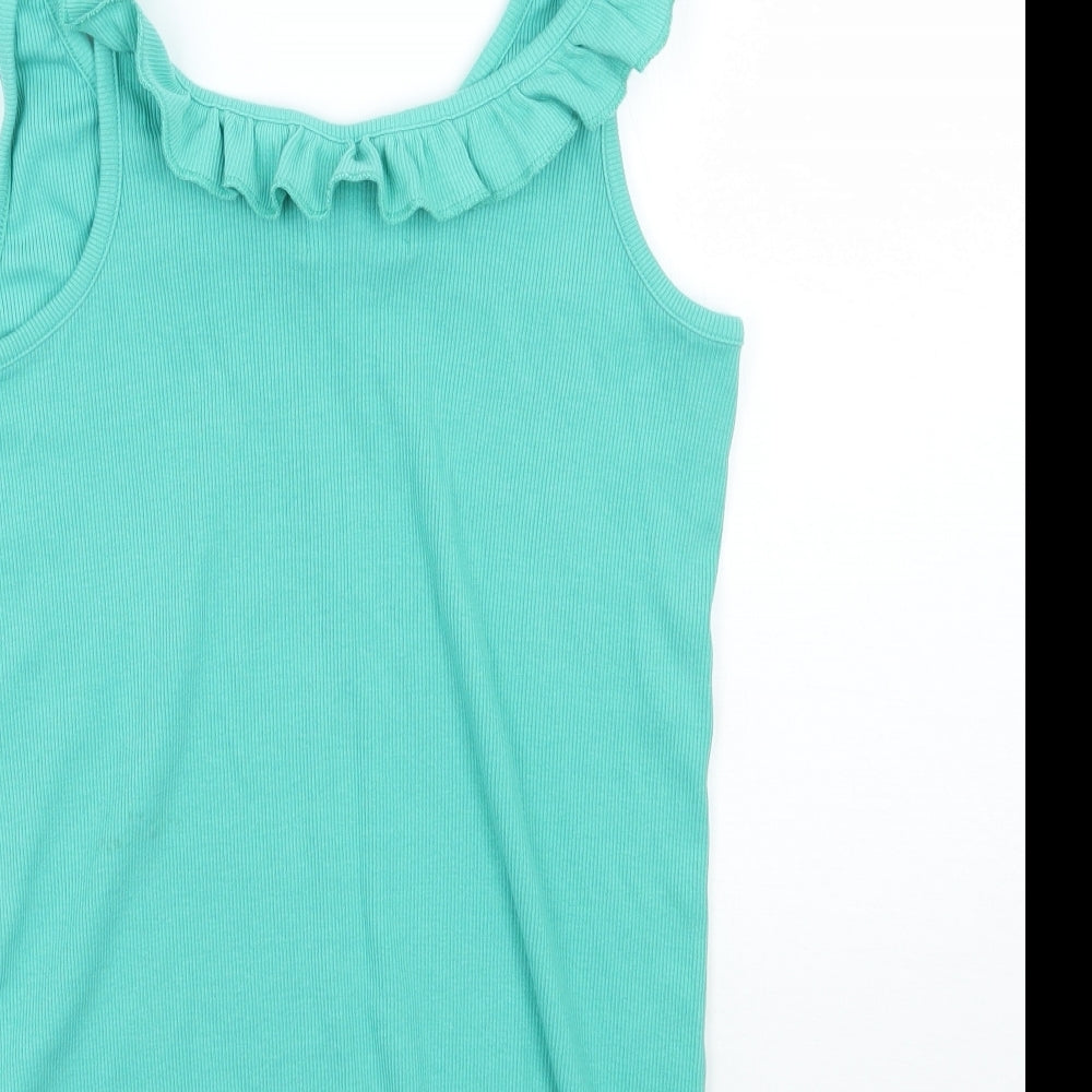 Womens UK Size 10 NEXT Green Basic Tank