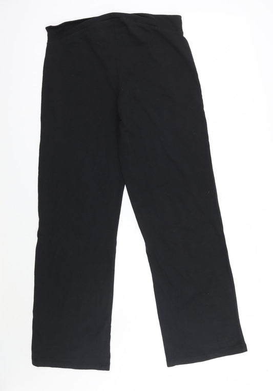 BPC Clothing Womens Black Trousers Size L L29 in