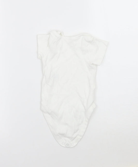 Marks and Spencer Girls White Babygrow One-Piece Size 6-9 Months