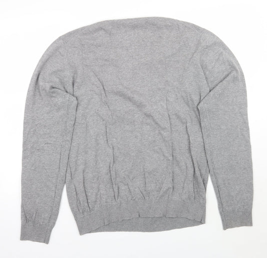 H&M Mens Grey Pullover Jumper Size XL