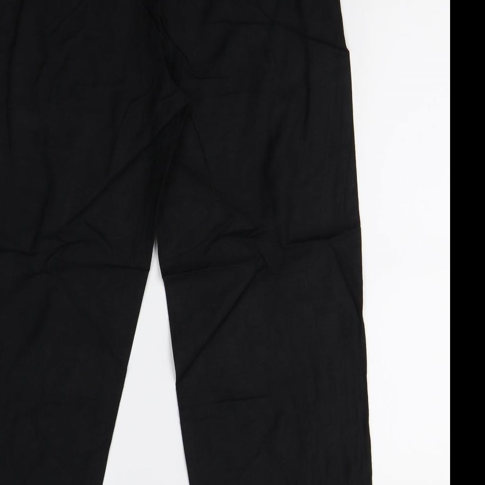 Anthology Womens Black Trousers Size 12 L25 in