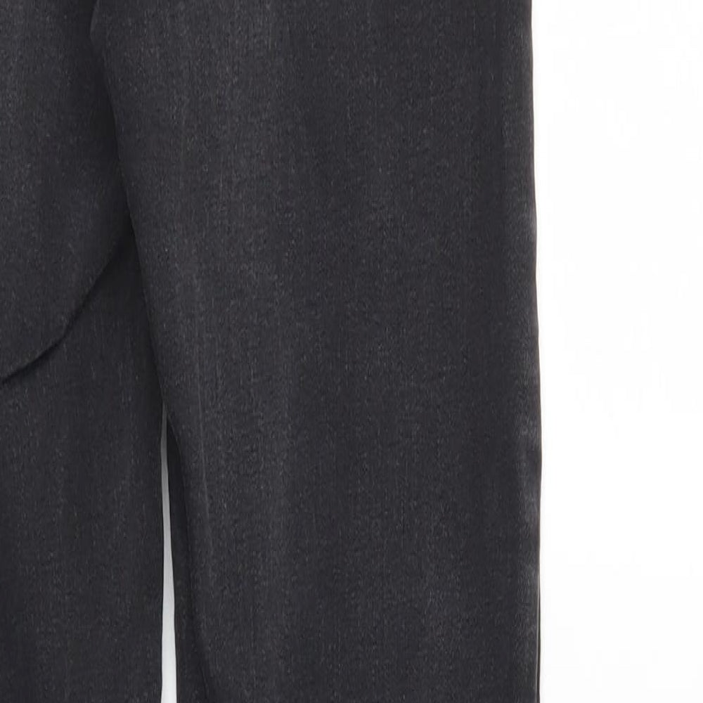 Denim & Co. Womens Black Denim Straight Jeans Size 10 L30 in