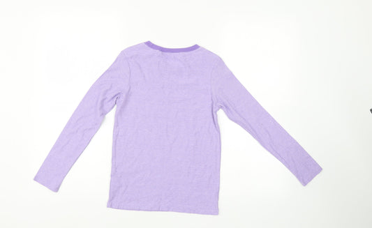 NEXT Boys Purple Striped Pullover Jumper Size 10 Years