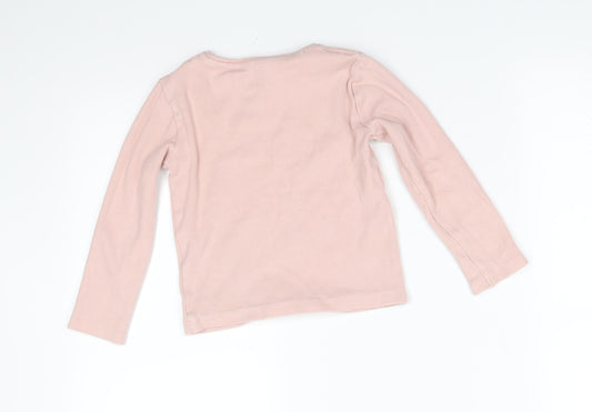 F&F Girls Pink Pullover Jumper Size 5-6 Years