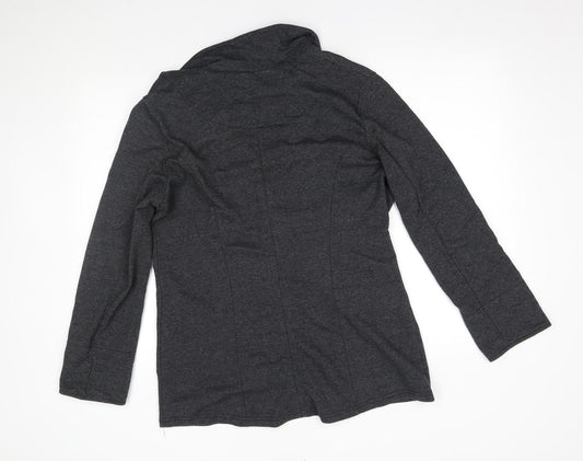 Back view of Denim co women’s grey jacket blazer, size UK 16