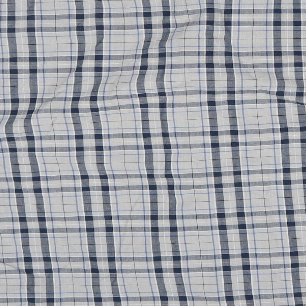 Mens UK Size L Peacocks Grey Button-Up Long Sleeve Casual Shirt