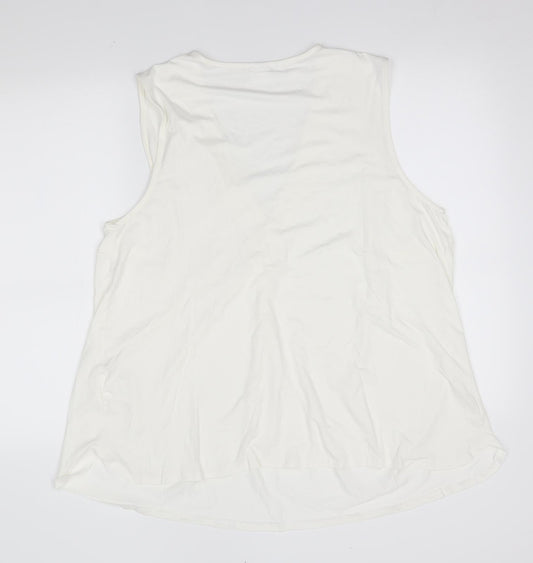 Womens UK Size XL Bodyflirt White Basic Blouse