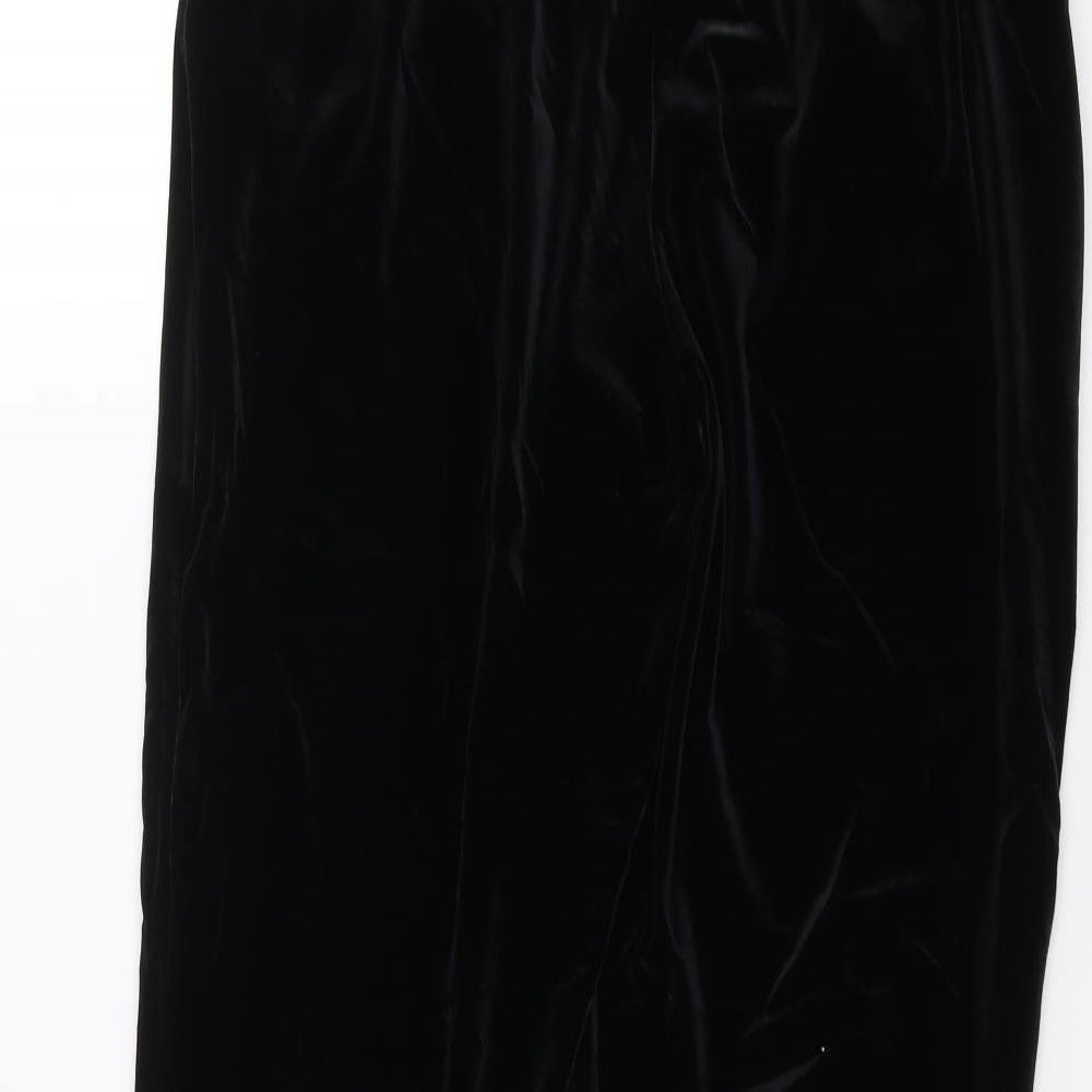 Womens UK Size 12 Marks and Spencer Regular Fit Black Trousers