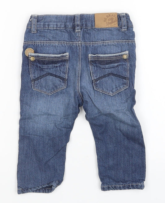 fagottino Boys Blue Jeans Size 9-12 Months