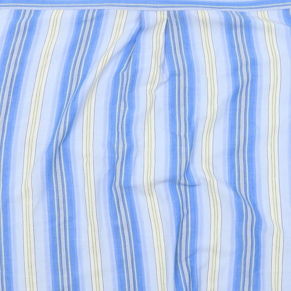 Weatherproof Mens Blue Striped Button-Up Size XL