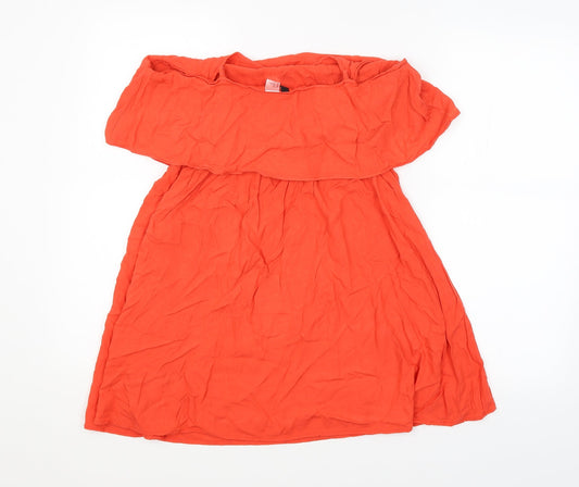 H&M Womens Red Basic Blouse Size 14