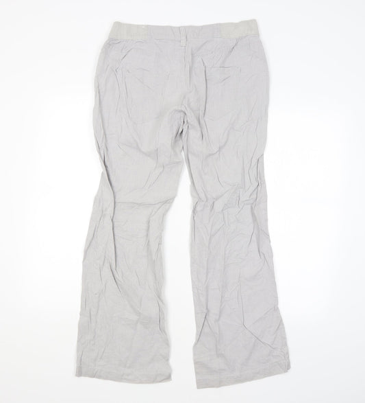 Q/S Womens Grey Trousers L30 in