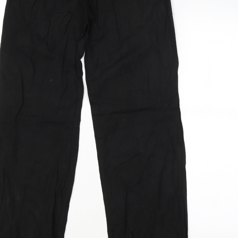 Womens UK Size Preworn Regular Fit Bloomer Black Trousers