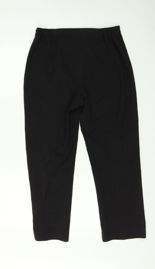 Classics Womens Black Trousers Size 12 L27 in