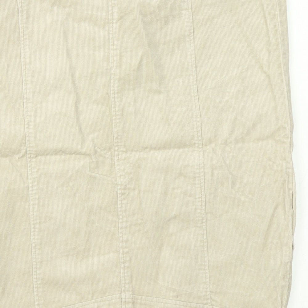 Evie Womens Beige Straight & Pencil Skirt Size 14