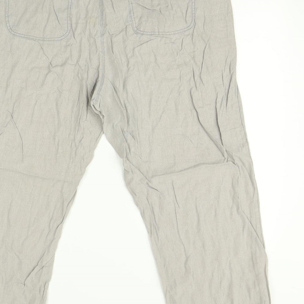 Womens UK Size 16 Collection Regular Fit Grey Trousers