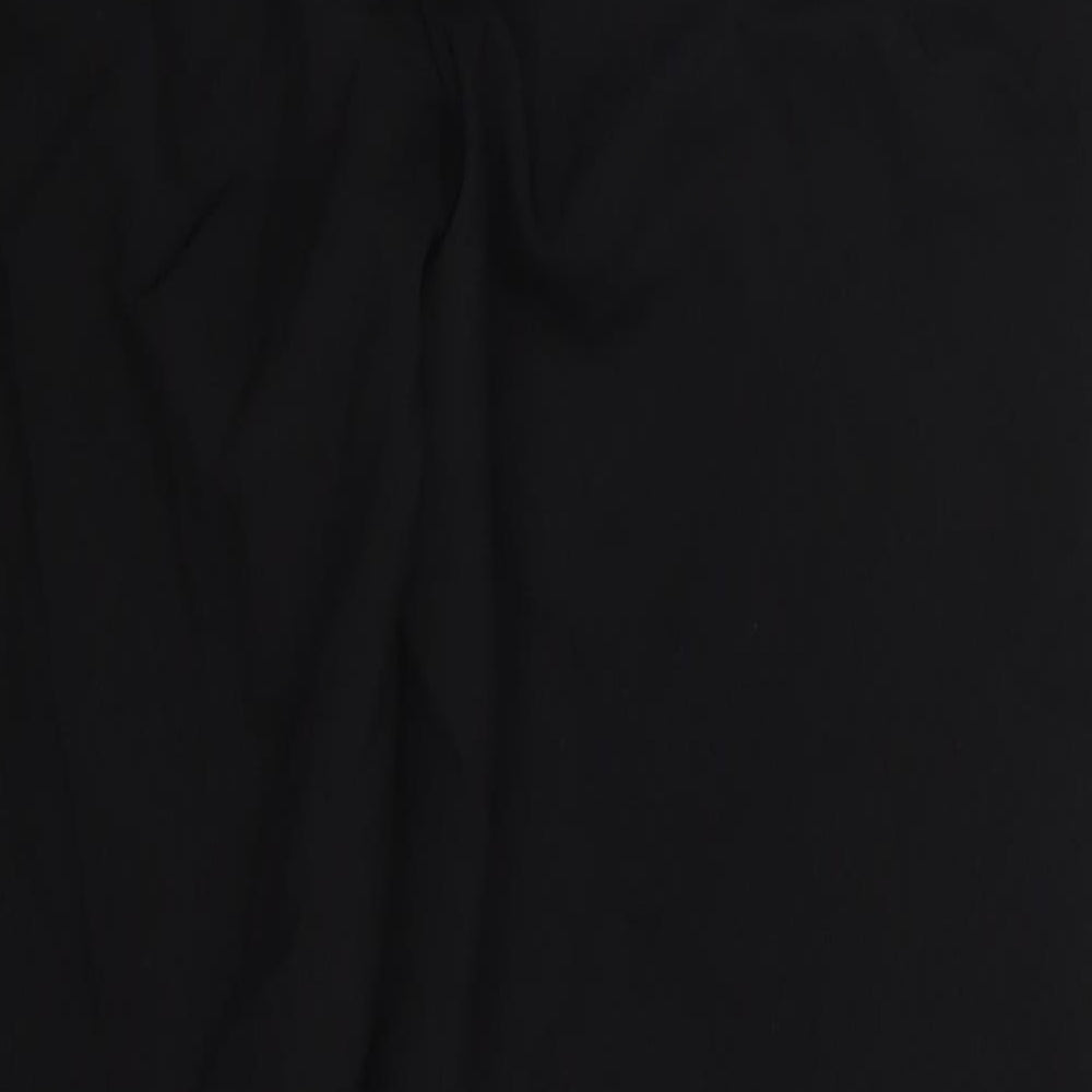 Womens UK Size 12 Papaya Regular Fit Black Trousers