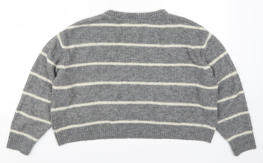 Womens UK Size L H&M Grey Pullover Jumper