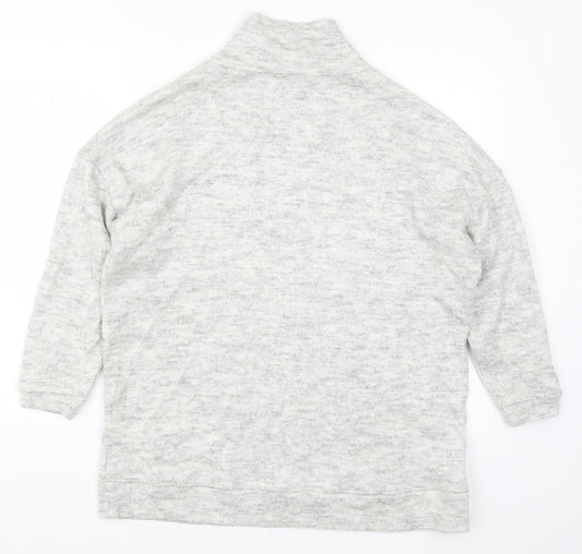 Womens UK Size S New Look Grey Pullover Jumper