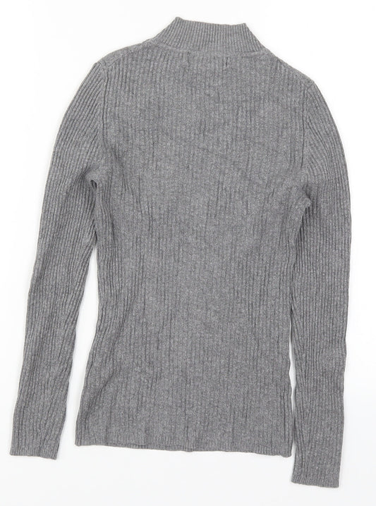 Primark Womens Grey Knit Pullover Jumper Size 10